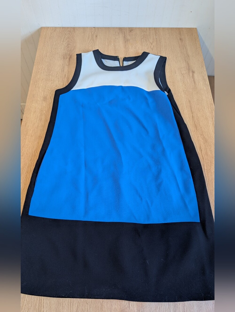 kate spade Girls Blue, Black and White Colorblock Shift Dress